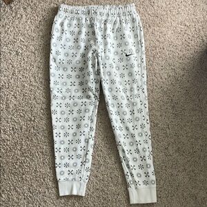 S-O-L-D. 
NIKE Sportswear Black and White with Elastic Waistband Size M